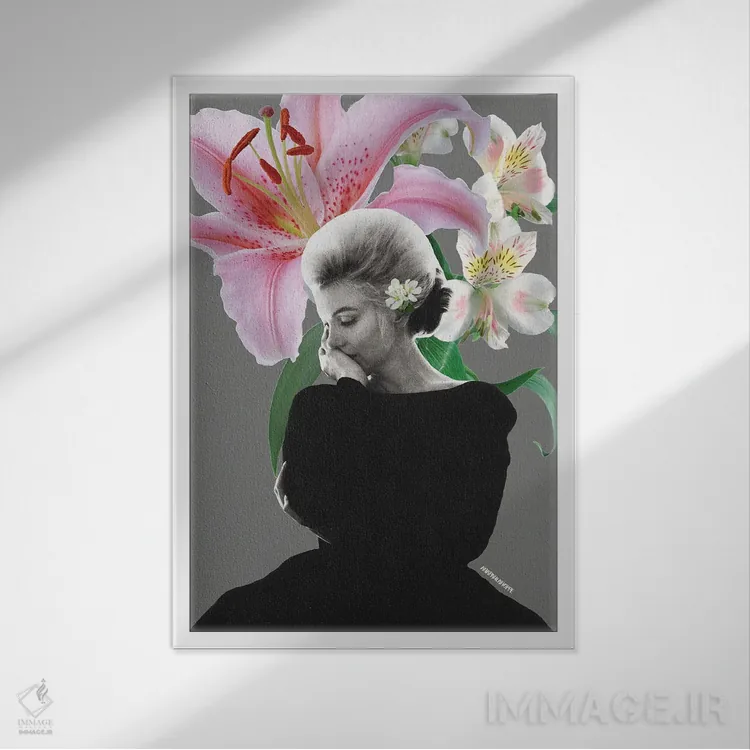 تابلو دوشیزه مرلین مونرو اثر آنا پائولا هوپه - نمای قابدار سفید