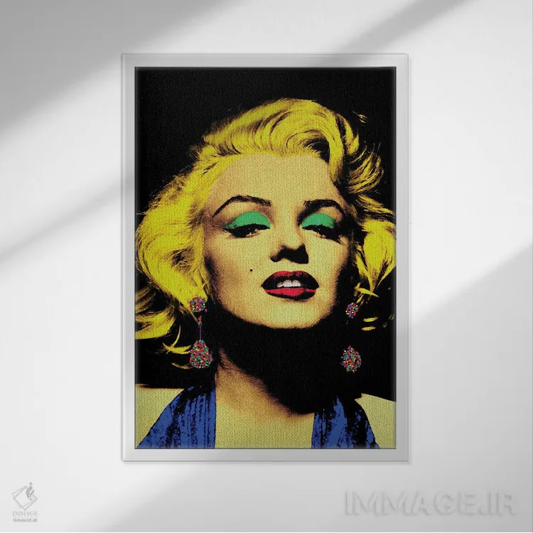 تابلو گوشوارههای مرلین اثر آنا پائولا هوپه - نمای قابدار سفید