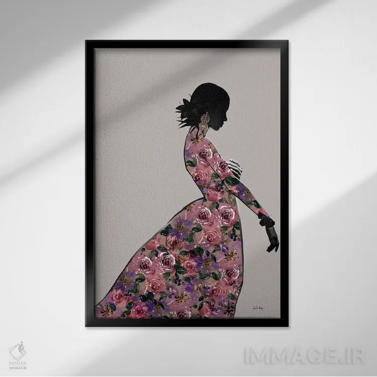 تابلو نیمهشب در پاریس اثر آنا پائولا هوپه - نمای قابدار مشکی