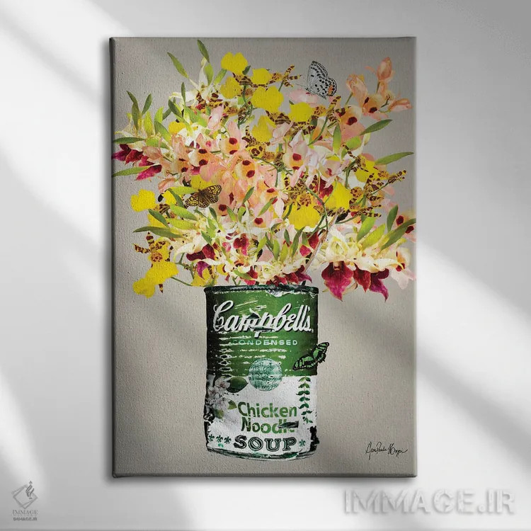 تابلو ارکیده کمپبل اثر آنا پائولا هوپه - نمای روبهرو روی دیوار