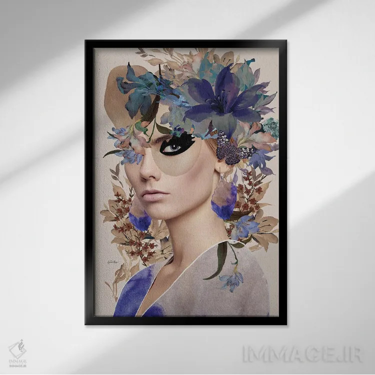 تابلو ماگنولیا (گل) اثر آنا پائولا هوپه - نمای قابدار مشکی