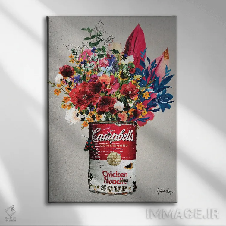 تابلو صورتی کمپبل اثر آنا پائولا هوپه - نمای روبهرو روی دیوار