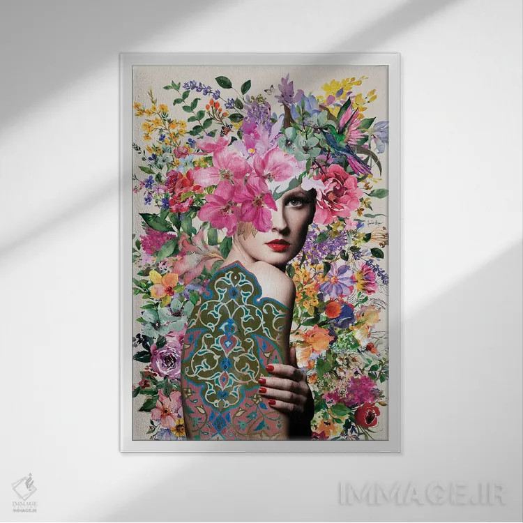 تابلو آنجلینا (نام خاص) اثر آنا پائولا هوپه - نمای قابدار سفید