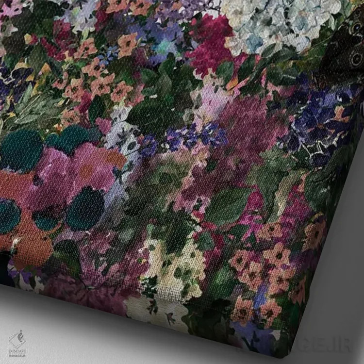 تابلو کمپو دی فیوری (میدان معروف در رم) اثر آنا پائولا هوپه - نمای نزدیک بافت بوم