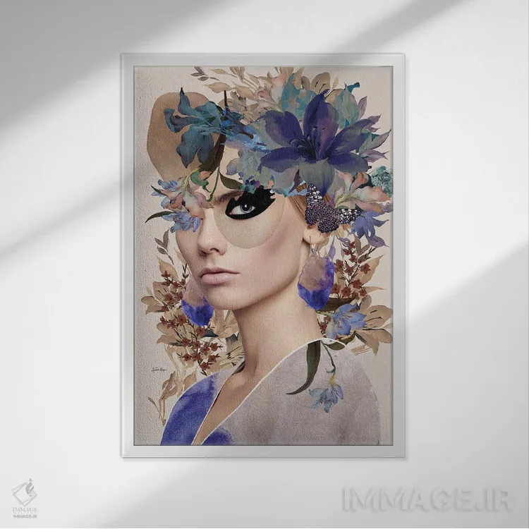 تابلو ماگنولیا (گل) اثر آنا پائولا هوپه - نمای قابدار سفید