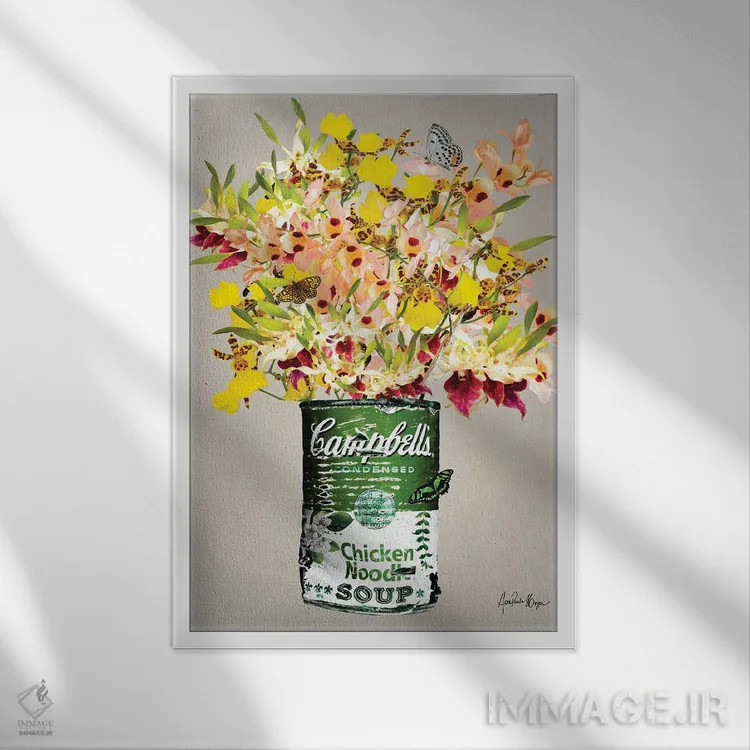 تابلو ارکیده کمپبل اثر آنا پائولا هوپه - نمای قابدار سفید