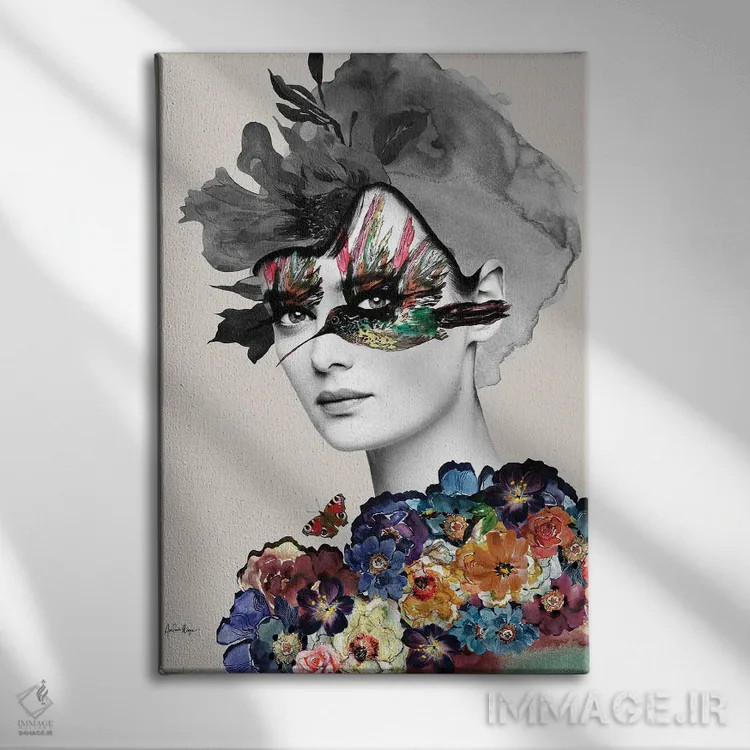 تابلو ماوی (نام خاص) اثر آنا پائولا هوپه - نمای روبهرو روی دیوار