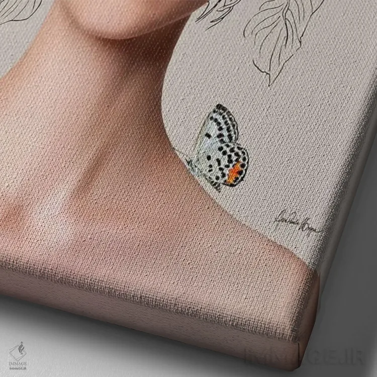 تابلو استل (نام خاص) اثر آنا پائولا هوپه - نمای نزدیک بافت بوم