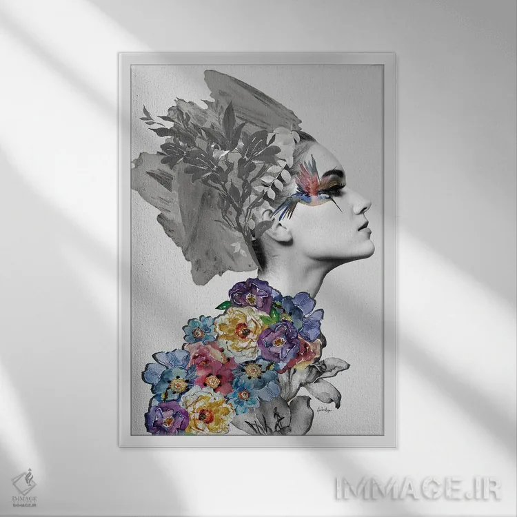 تابلو بیلی (نام خاص) اثر آنا پائولا هوپه - نمای قابدار سفید