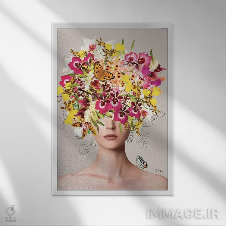 تابلو استل (نام خاص) اثر آنا پائولا هوپه - نمای قابدار سفید