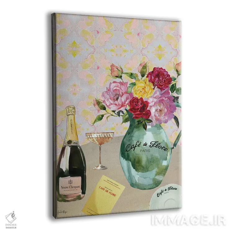 تابلو Café De Flore (کافه معروف پاریس) اثر آنا پائولا هوپه - نمای پرسپکتیو محصول
