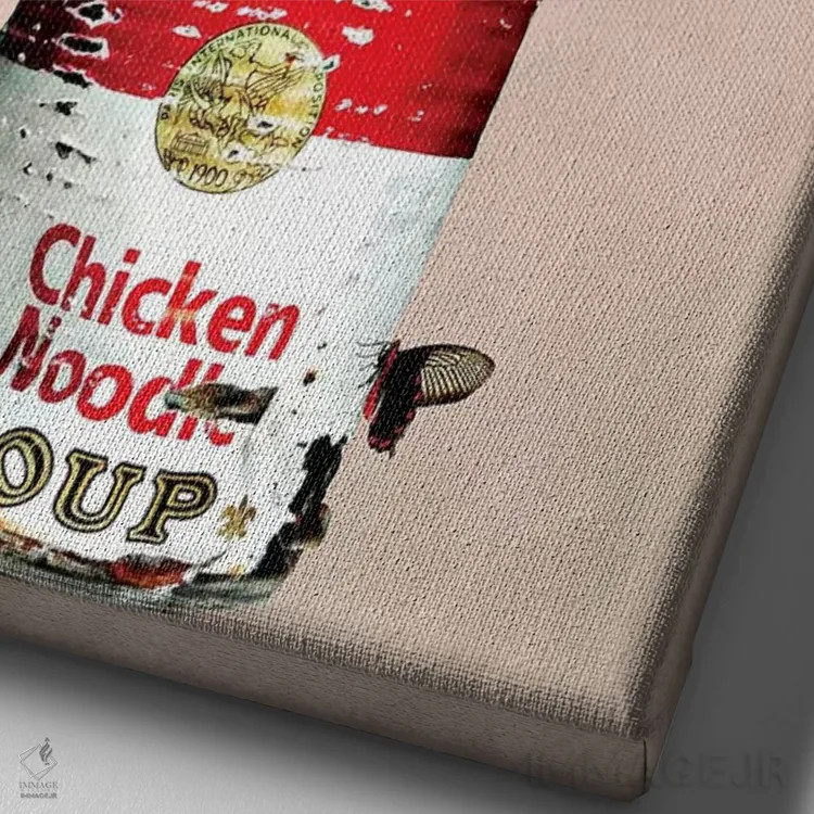 تابلو کمپبلز وینتج اثر آنا پائولا هوپه - نمای نزدیک بافت بوم