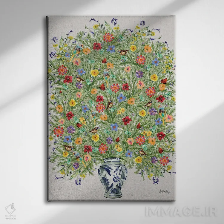 تابلو زندگی شیرین اثر آنا پائولا هوپه - نمای روبهرو روی دیوار