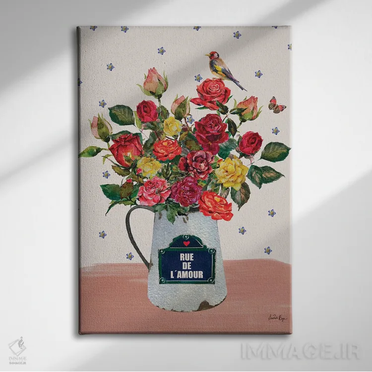 تابلو کوچه عشق (Rue de l'Amour) اثر آنا پائولا هوپه - نمای روبهرو روی دیوار