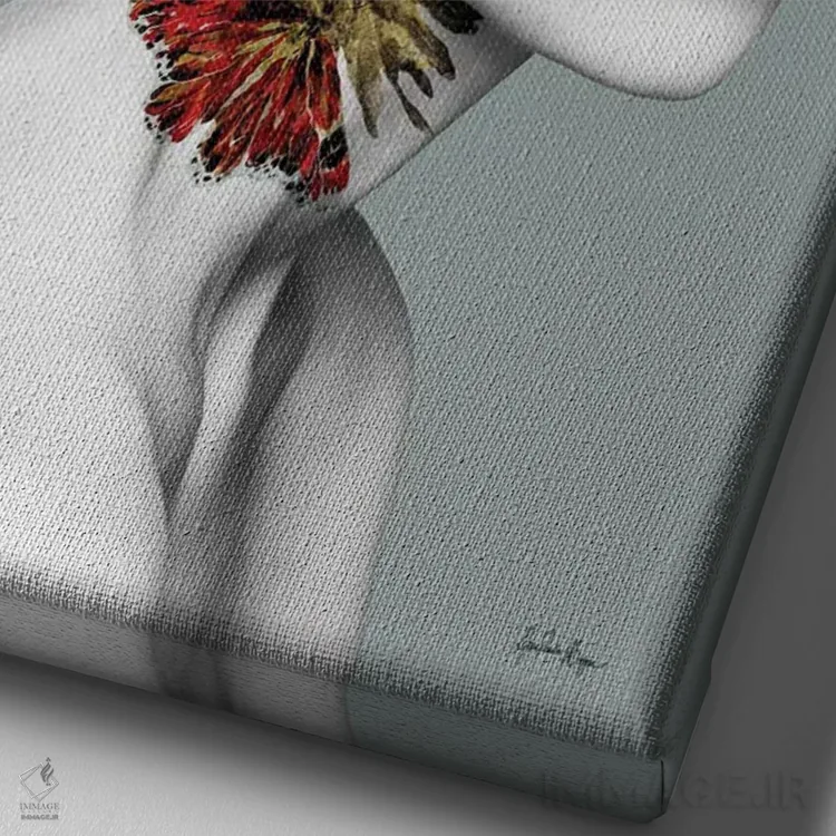 تابلو السا (نام خاص) اثر آنا پائولا هوپه - نمای نزدیک بافت بوم