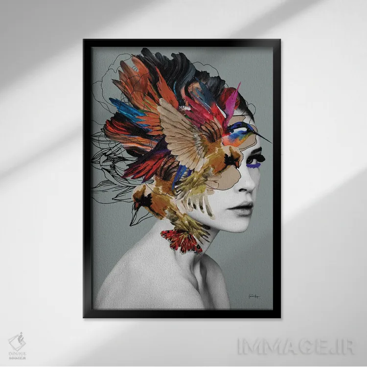 تابلو السا (نام خاص) اثر آنا پائولا هوپه - نمای قابدار مشکی