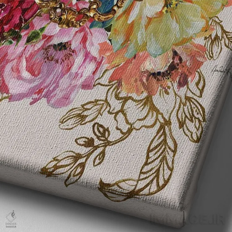 تابلو دکمه فشار برای شامپاین (شعار/مفهوم) اثر آنا پائولا هوپه - نمای نزدیک بافت بوم