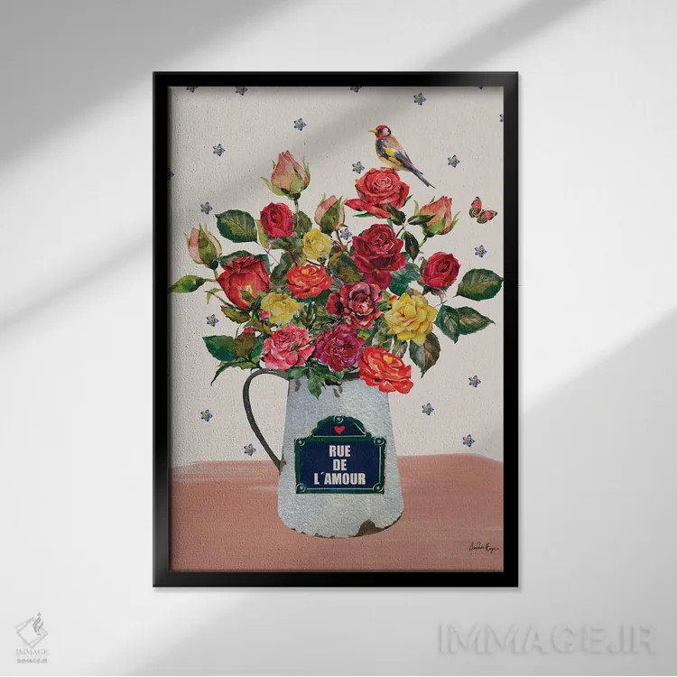 تابلو کوچه عشق (Rue de l'Amour) اثر آنا پائولا هوپه - نمای قابدار مشکی