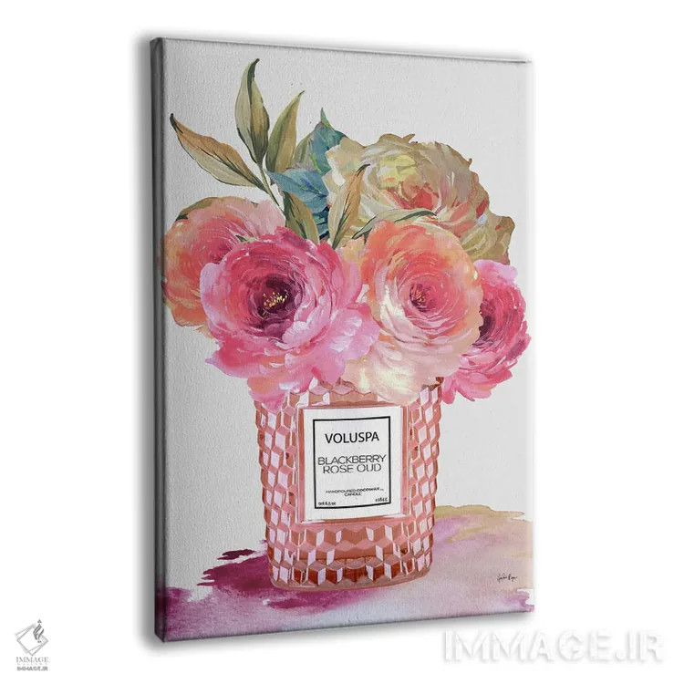 تابلو Voluspa Rosé (برند و نوع نوشیدنی) اثر آنا پائولا هوپه - نمای پرسپکتیو محصول