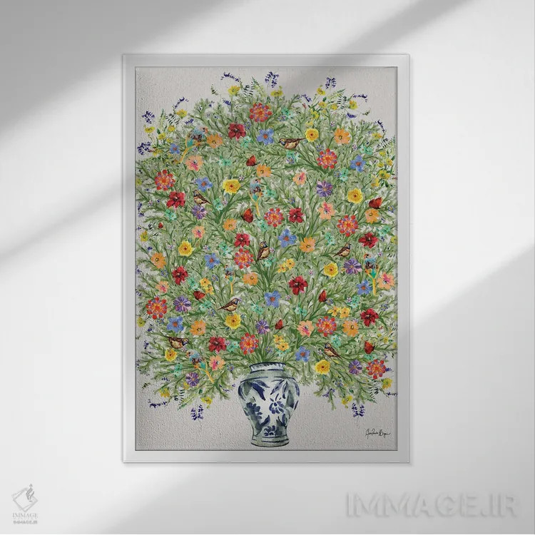 تابلو زندگی شیرین اثر آنا پائولا هوپه - نمای قابدار سفید