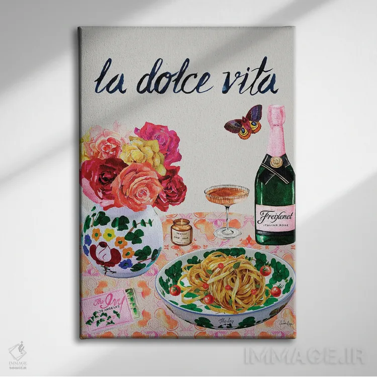 تابلو The Ivy LA (رستوران معروف لسآنجلس) اثر آنا پائولا هوپه - نمای روبهرو روی دیوار