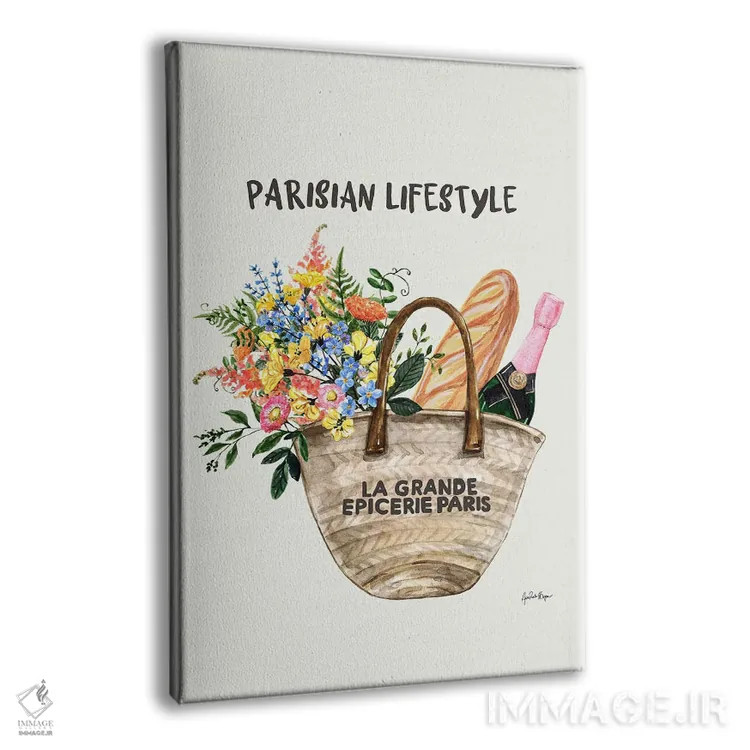 تابلو سبک زندگی پاریسی اثر آنا پائولا هوپه - نمای پرسپکتیو محصول