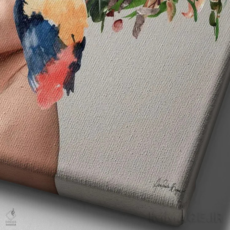 تابلو کارمل دو (نام خاص/ادامه) اثر آنا پائولا هوپه - نمای نزدیک بافت بوم