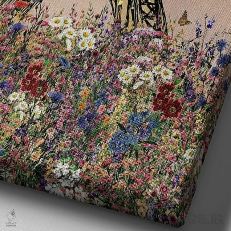 تابلو همینگوی (نویسنده) اثر آنا پائولا هوپه - نمای نزدیک بافت بوم