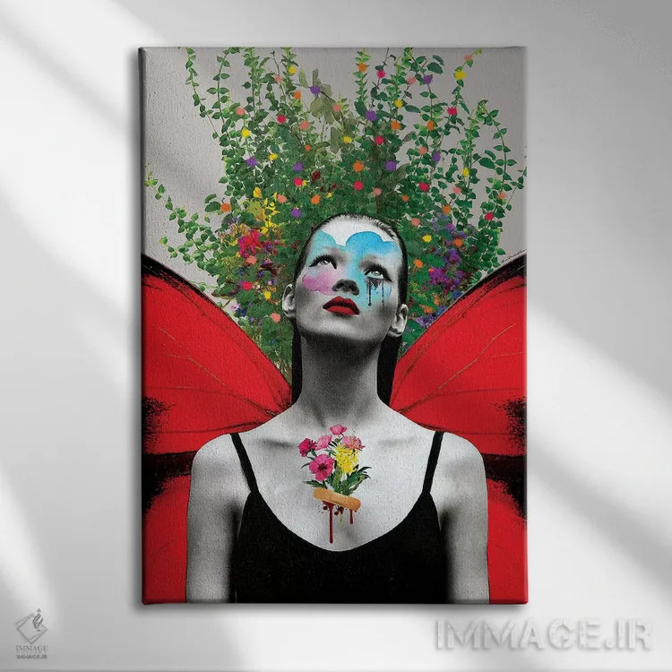 تابلو فریدا فلوریدا اثر آنا پائولا هوپه - نمای روبهرو روی دیوار