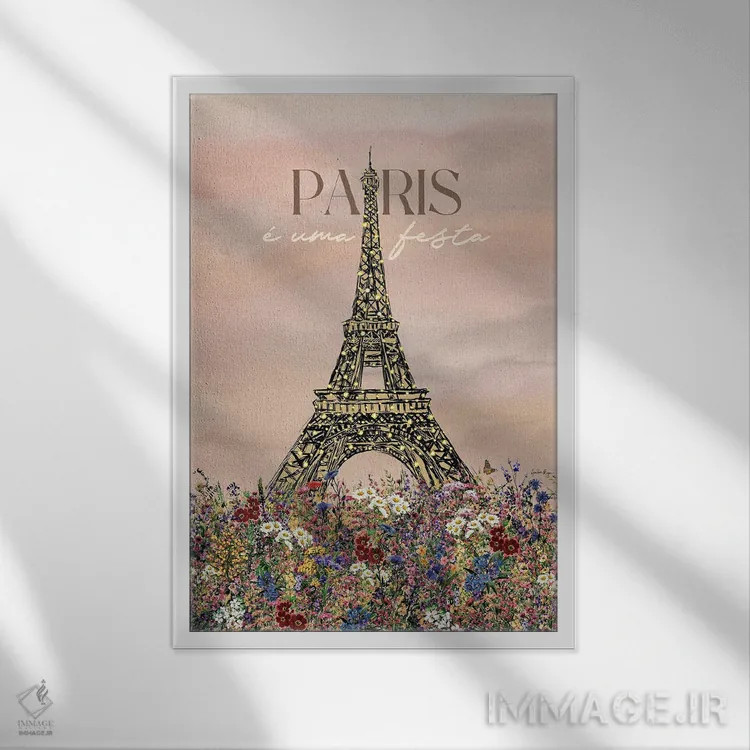 تابلو همینگوی (نویسنده) اثر آنا پائولا هوپه - نمای قابدار سفید