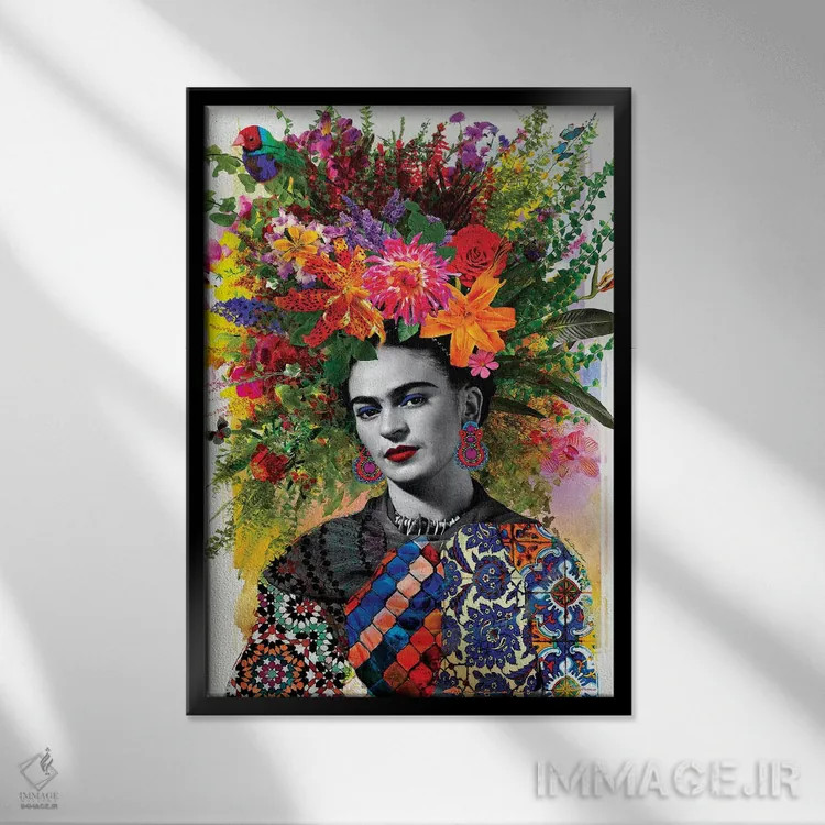 تابلو فریدا کولی (گیپسی فریدا) اثر آنا پائولا هوپه - نمای قابدار مشکی