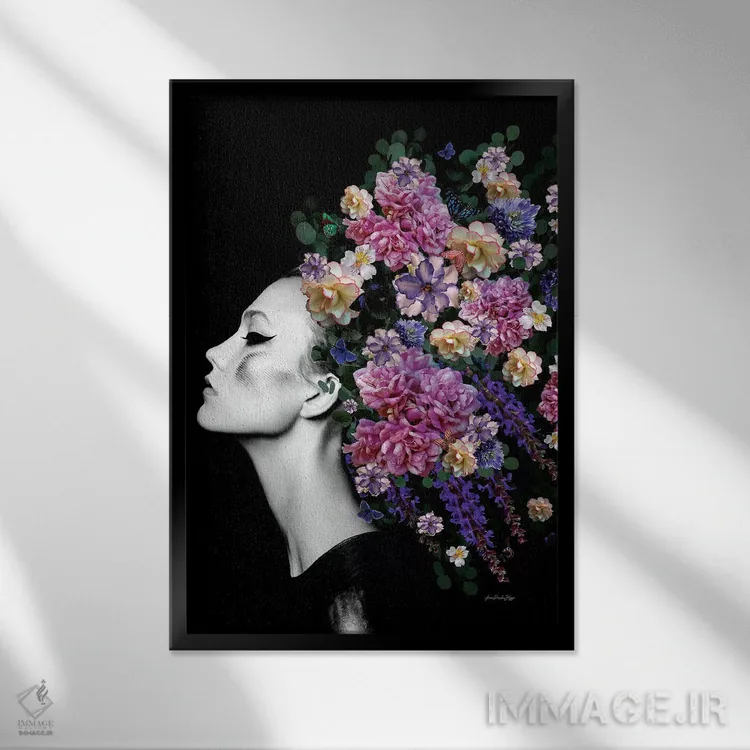 تابلو انسانشناسی اثر آنا پائولا هوپه - نمای قابدار مشکی