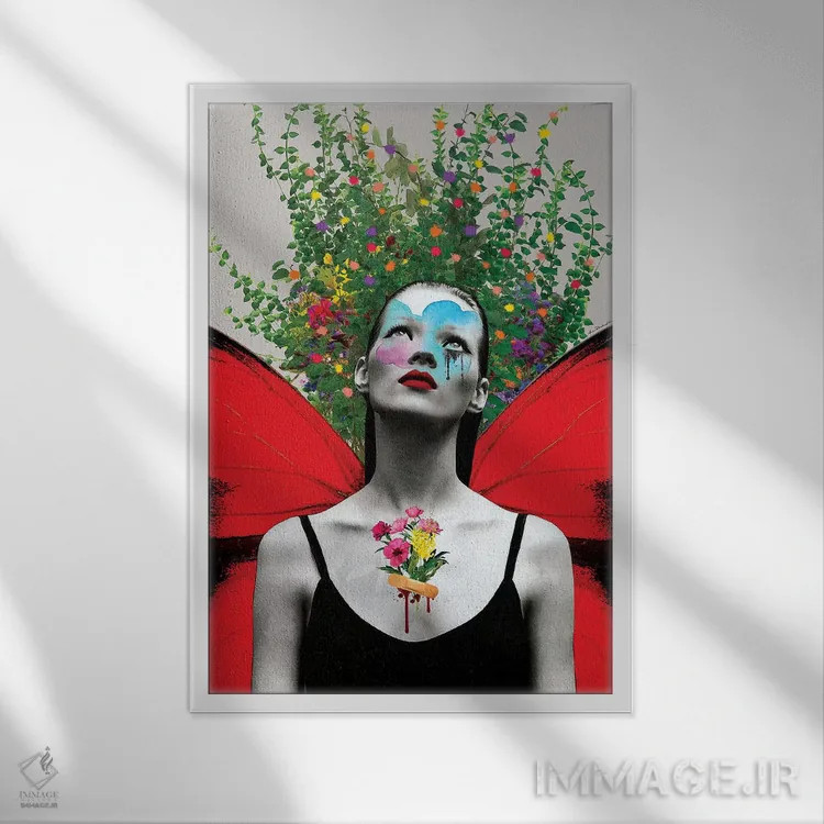 تابلو فریدا فلوریدا اثر آنا پائولا هوپه - نمای قابدار سفید