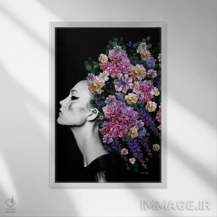 تابلو انسانشناسی اثر آنا پائولا هوپه - نمای قابدار سفید