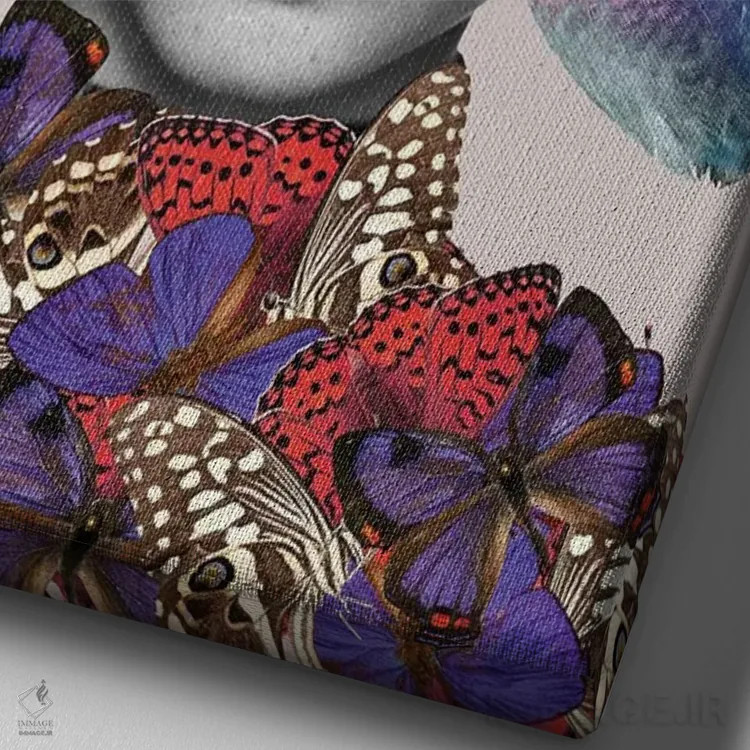 تابلو بیلی میخواند اثر آنا پائولا هوپه - نمای نزدیک بافت بوم