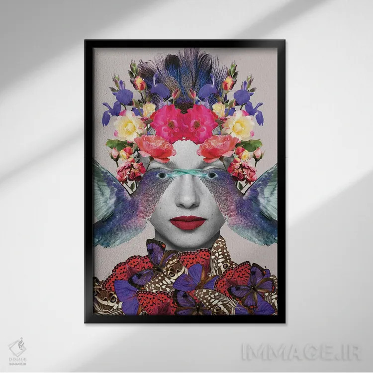 تابلو بیلی میخواند اثر آنا پائولا هوپه - نمای قابدار مشکی