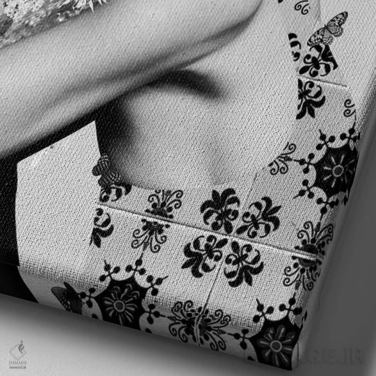 تابلو احساس میکنم اثر آنا پائولا هوپه - نمای نزدیک بافت بوم