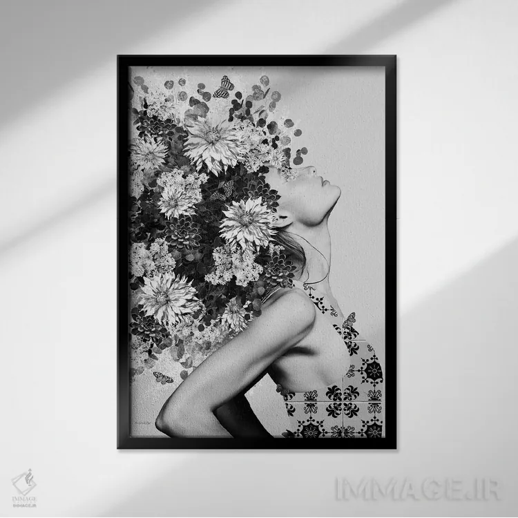 تابلو احساس میکنم اثر آنا پائولا هوپه - نمای قابدار مشکی