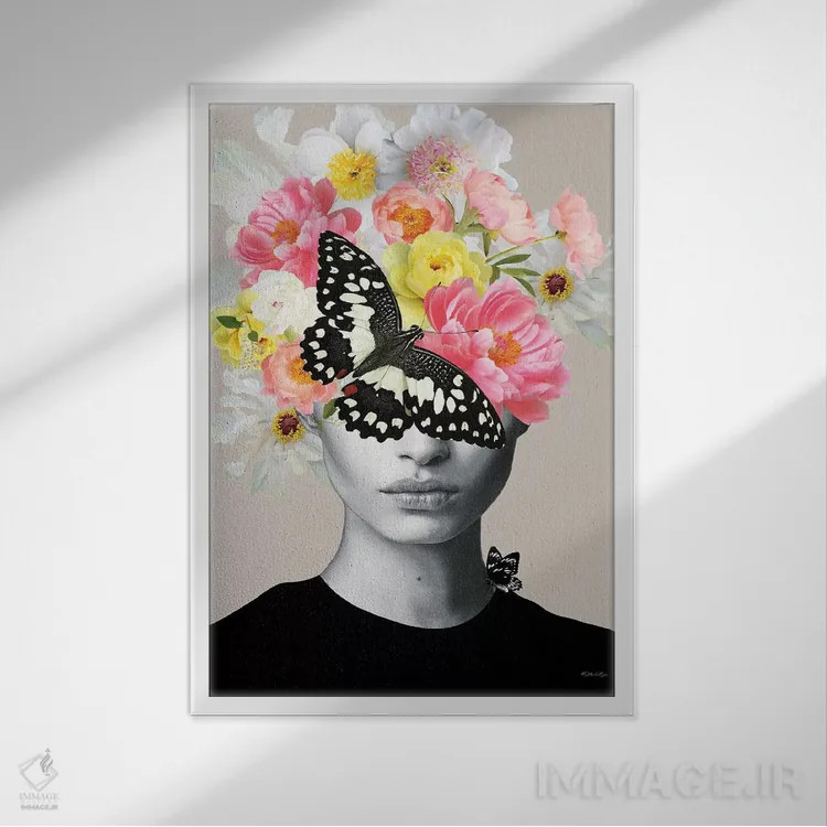 تابلو امی آیوی اثر آنا پائولا هوپه - نمای قابدار سفید