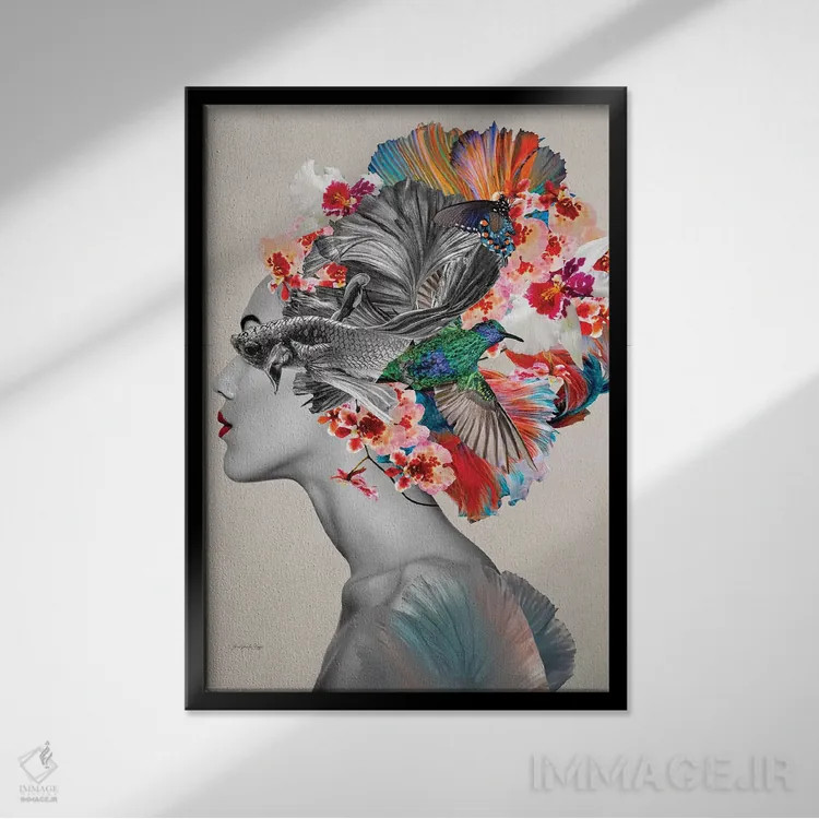 تابلو ارثا اثر آنا پائولا هوپه - نمای قابدار مشکی