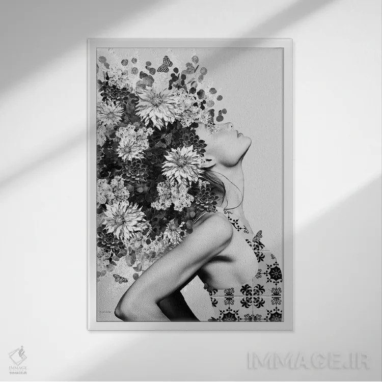 تابلو احساس میکنم اثر آنا پائولا هوپه - نمای قابدار سفید