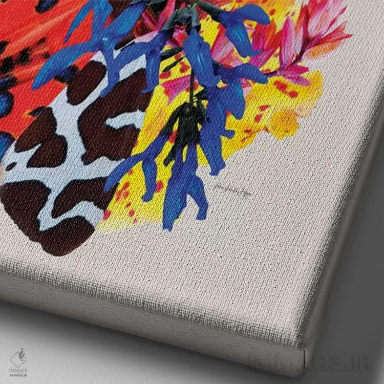 تابلو آنا و دریا اثر آنا پائولا هوپه - نمای نزدیک بافت بوم