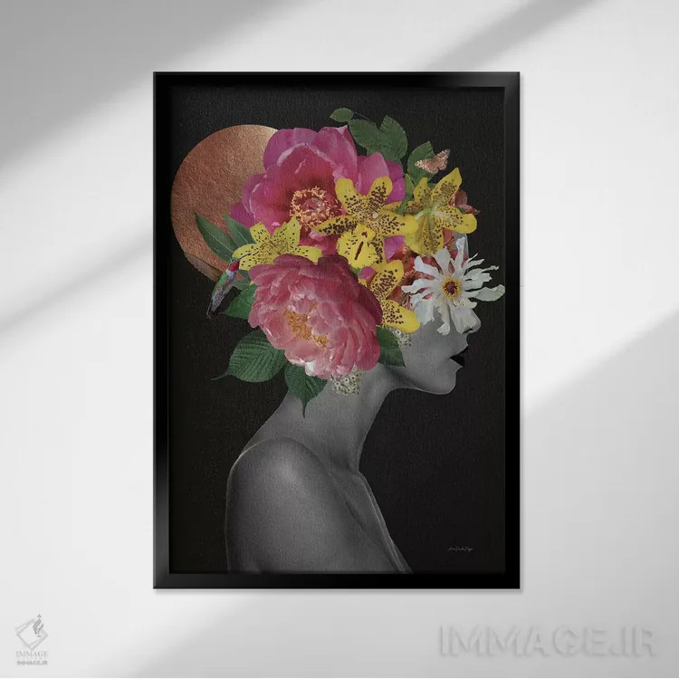 تابلو کورین اثر آنا پائولا هوپه - نمای قابدار مشکی