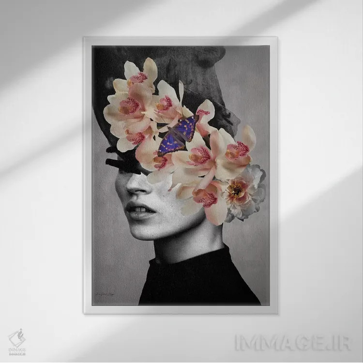 تابلو دخترانی مثل تو اثر آنا پائولا هوپه - نمای قابدار سفید