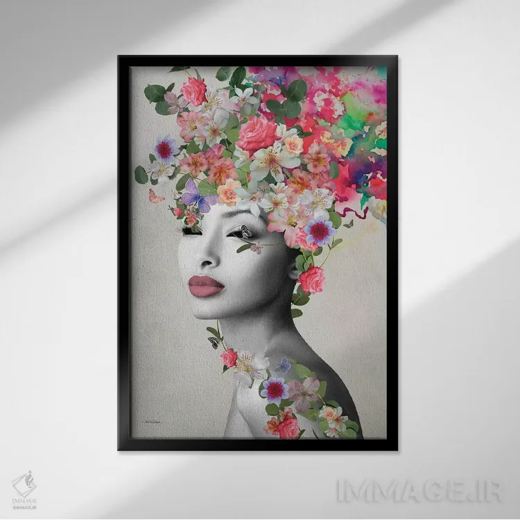 تابلو میکا روزا اثر آنا پائولا هوپه - نمای قابدار مشکی