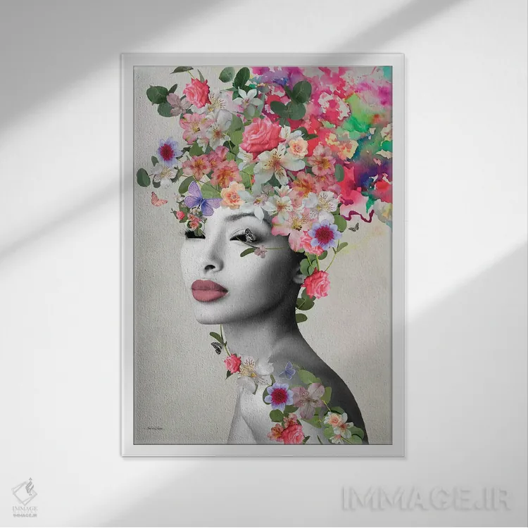 تابلو میکا روزا اثر آنا پائولا هوپه - نمای قابدار سفید