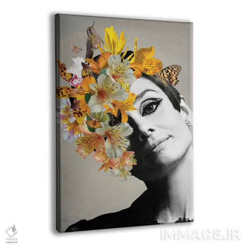 تابلو آدری زرد اثر آنا پائولا هوپه - نمای پرسپکتیو محصول