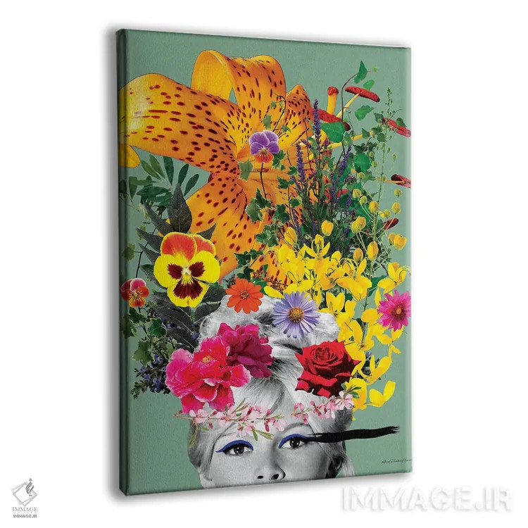 تابلو گلهای باردو اثر آنا پائولا هوپه - نمای پرسپکتیو محصول