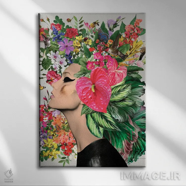 تابلو آنتوریوم اثر آنا پائولا هوپه - نمای روبهرو روی دیوار