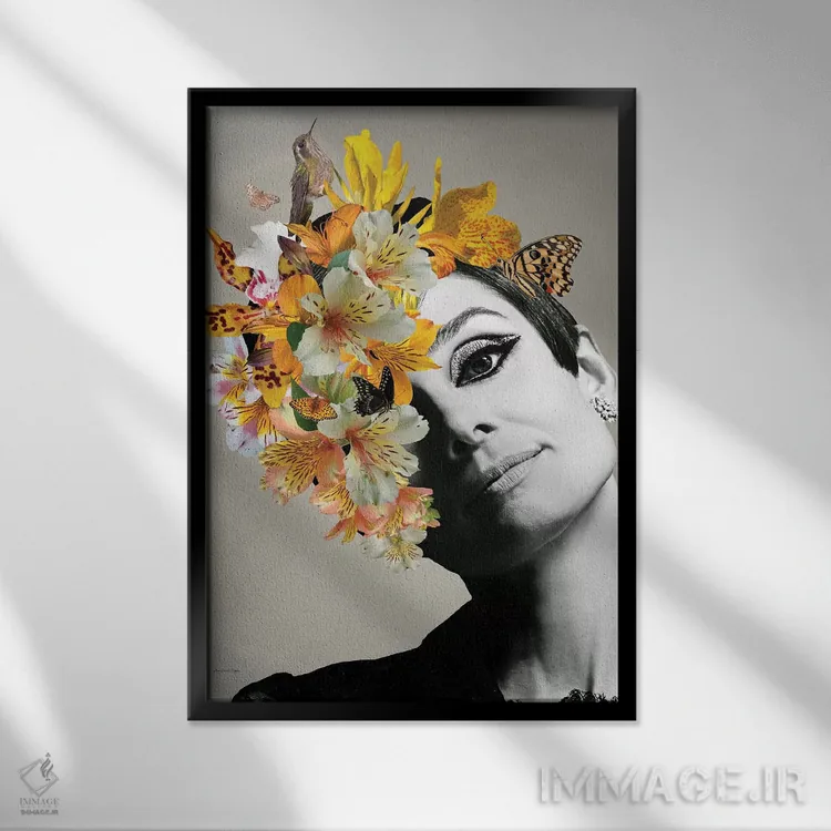 تابلو آدری زرد اثر آنا پائولا هوپه - نمای قابدار مشکی